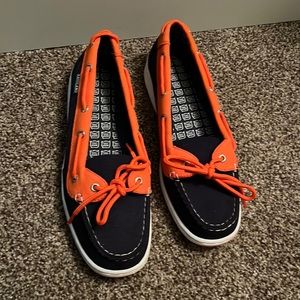 womens detroit tigers boat shoes